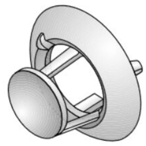 Terminale singolo a parete ø 35 mm - 2 pz 6YTERSDO00 - -  FONDITAL - -