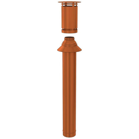 Terminale verticale TEN 479883 Bioten marrone D80/125mm