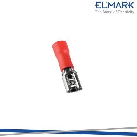 TERMINALI CAVI ISOLATI FDD FEMMINA 1.25-187/ROSSO 100PZ