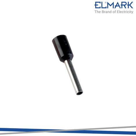 TERMINALI ISOLATI E 1510/NERO  1,5MM CONF. 100PZ