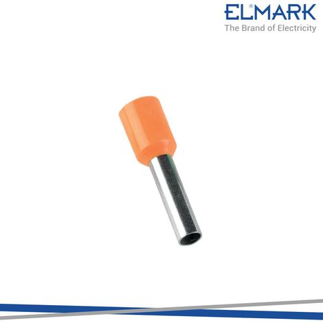 TERMINALI ISOLATI E 4012/ARANCIO 4MM CONF. 100PZ