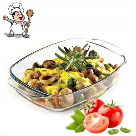 Termisil Fuente Rectangular de Cristal para Horno y Microondas 1.4 LPBSP140A