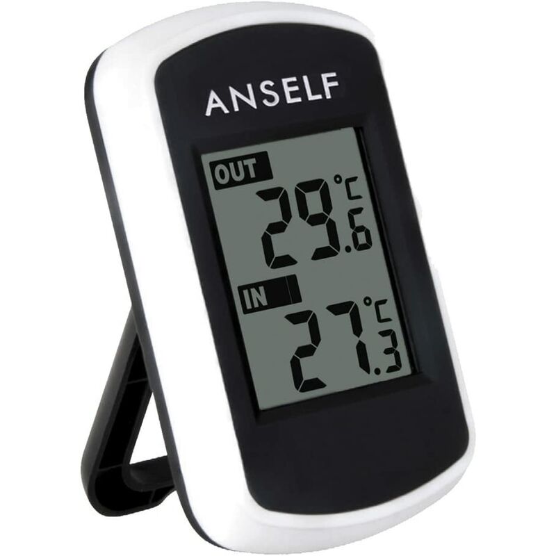 

Abcrital - Termómetro digital inalámbrico para interiores y exteriores Anself LCD