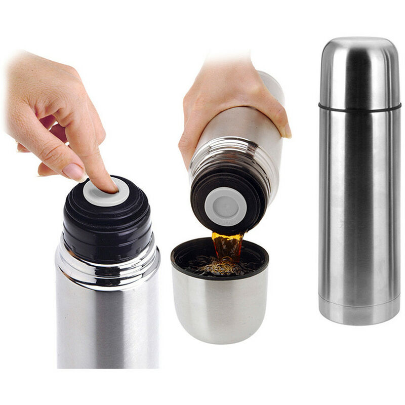 Excellent Houseware - Flacon en acier inoxydable 0,75l Excellent Houseware - Flacon en acier inoxydable 0,75l
