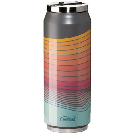 Termo de Viaje Inoxibar 61261 RED WAVES Rojo 280 ml