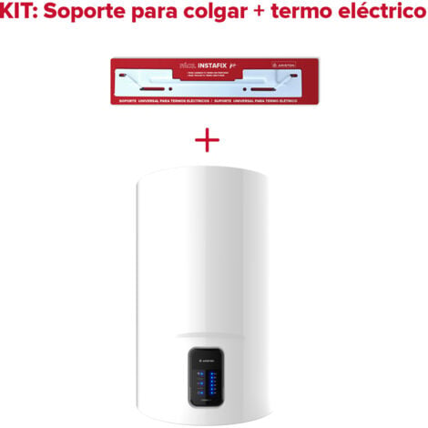 ARISTON GROUP Termo eléctrico, Ariston, Lydos Wifi 80 litros + Soporte de pared Instafix, Clase Energetica B