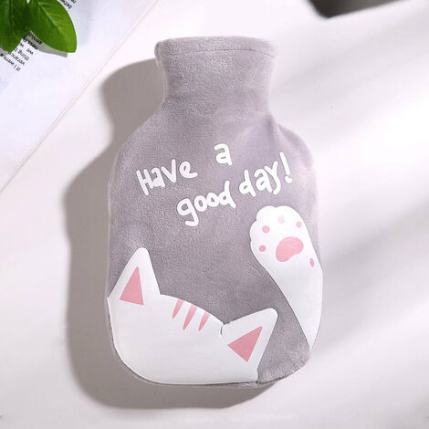Termo Extraíble Lavable Termo Goma Termo Calentador Manos Calentador Manos Regalo Gris