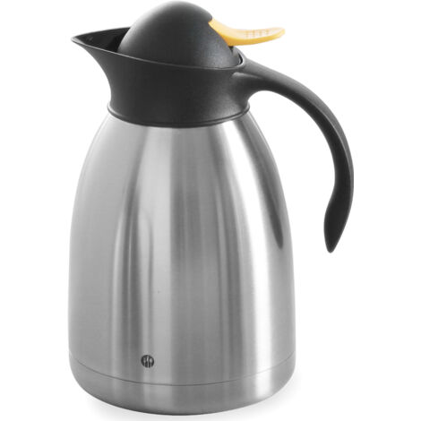 Termo, jarra térmica de catering para té, de doble pared, de acero, 1,5 l - Hendi 446621
