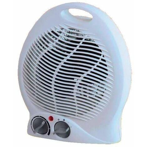 Termoventilatore da appoggio 1000 / 2000w ventilatore aria calda bianco  kasart