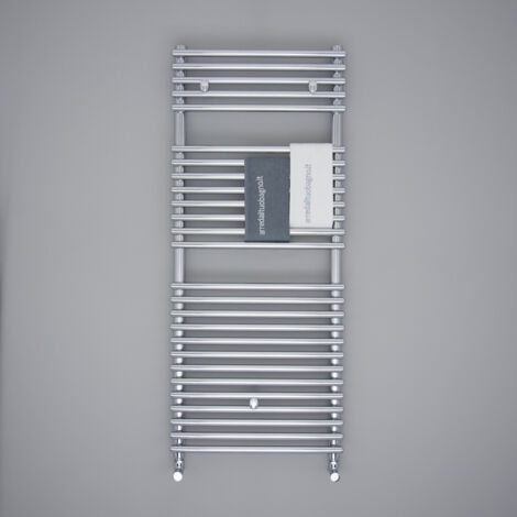 Termoarredo bagno Cromato Winter 120x50 Cm Interasse 45 cm