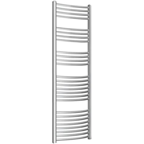 Termoarredo bagno scaldasalviette 60x150 cromo curvo interasse 55 cm