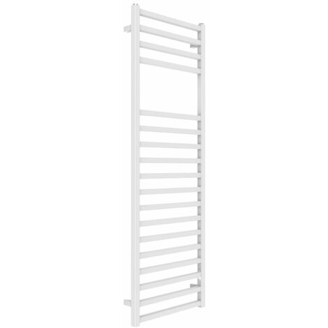 Termoarredo bagno scaldasalviette forma square calorifero termosifone bianco opaco finitura- bianco opaco - misure h1500xl500xi470 mm - confezione 1