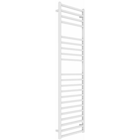 Termoarredo bagno scaldasalviette forma square calorifero termosifone bianco opaco finitura- bianco opaco - misure h1800xl500xi470 mm - confezione 1