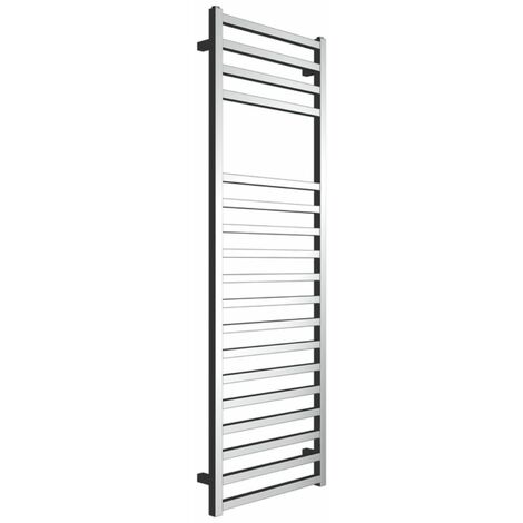 Termoarredo bagno scaldasalviette forma square calorifero termosifone cromo lucido finitura- cromo lucido - misure h1500xl500xi470 mm - confezione 1