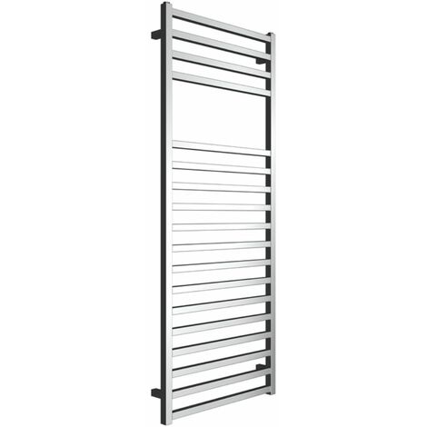 Termoarredo bagno scaldasalviette forma square calorifero termosifone cromo lucido finitura- cromo lucido - misure h1500xl600xi570 mm - confezione 1