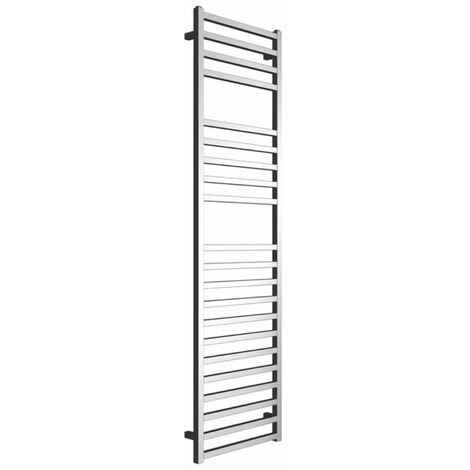 Termoarredo bagno scaldasalviette forma square calorifero termosifone cromo lucido finitura- cromo lucido - misure h1800xl500xi470 mm - confezione 1