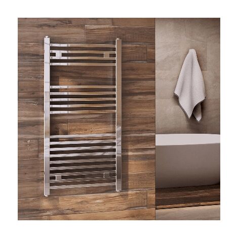 Termoarredo cromato tubi quadrati H 1000 x Int. 470 mm