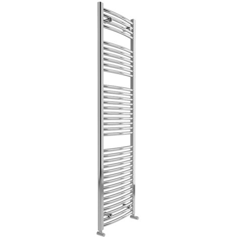 Termoarredo scalda salviette mod. san remo cromato curvo - h 1703 l 500