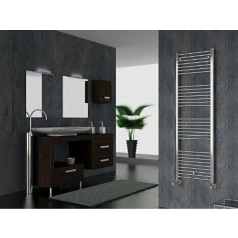 Radiatore Elettrico 300W Scaldasalviette Asciugabiancheria 600x1000 mm ECD Germany Radiatore da Bagno a Pannello Iron EM Design Elettrico 300W Scaldasalviette Antracite 600 x 1000 mm