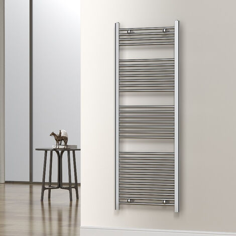 Termoarredo Scaldasalviette Warm Cromato Dritto 150x50 Cm Interasse 45 Cm