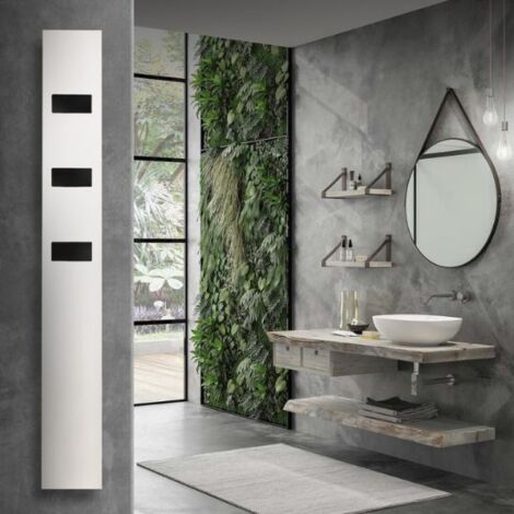 Termoarredo slim a piastra verticale Pulcinella  Bianco