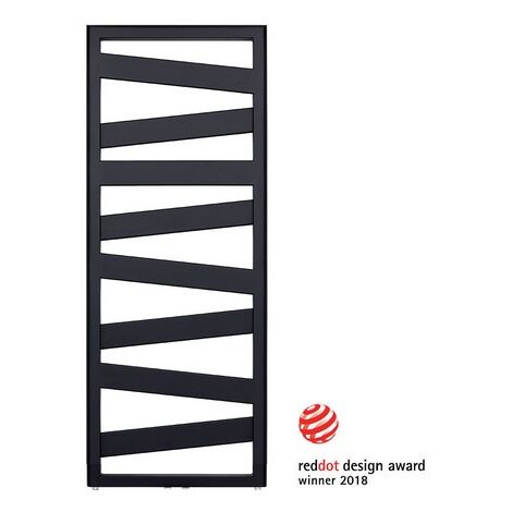 TERMOARREDO ZEHNDER RIBBON H. 965 Nero Opaco Largh. cm 50