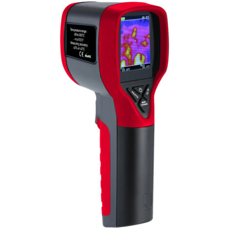 Termocamera portatile multifunzione TOOLTOP ET692A, risoluzione 3232 pixel, con tavolozza di colori rosso/bianco e resistenza al calore (da -20 a 300 °C/°F).