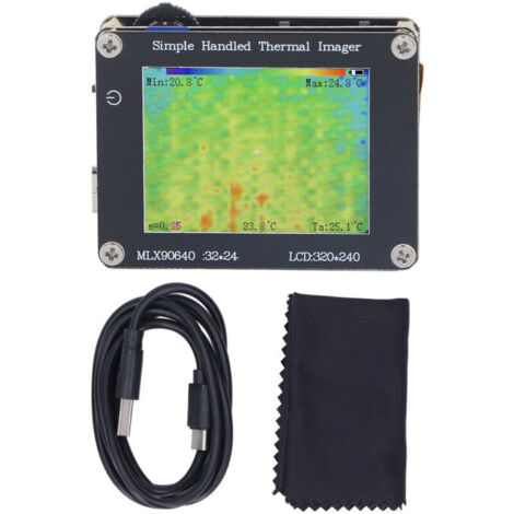 Termocamera, termocamera a infrarossi, schermo da 2 pollici, da -40℃ a 300℃, portatile