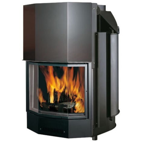 Termocamino a legna Acquatondo 22kW - Edilkamin - Tipologia: Prismatico - Vaso: Aperto