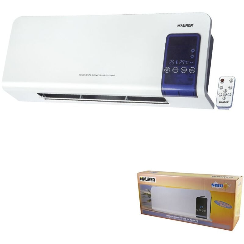 

Termoconvector split de pared 1000 / 2000 watt. indicador lcd