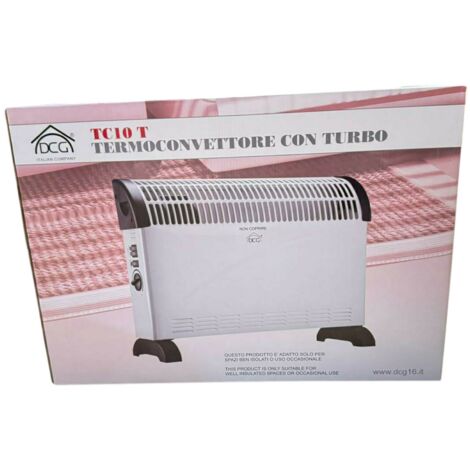 TERMOCONVETTORE 2000W 58X14XH40CM A 3 POTENZE