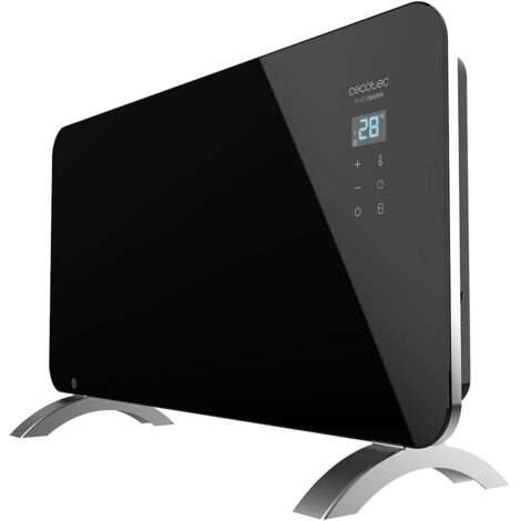 Termoconvettore da 1500 W con placca in vetro e Wi-Fi.