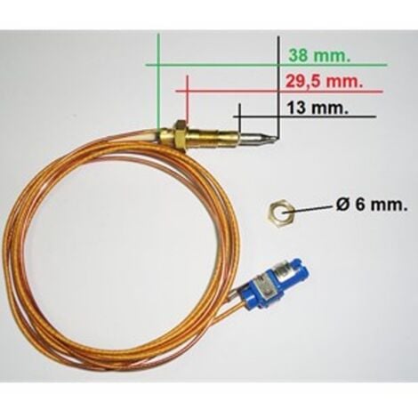 TERMOCOPPIA PIANO COTTURA BEKO CANDY REX 38mm FUOCHI GAS SICUREZZA