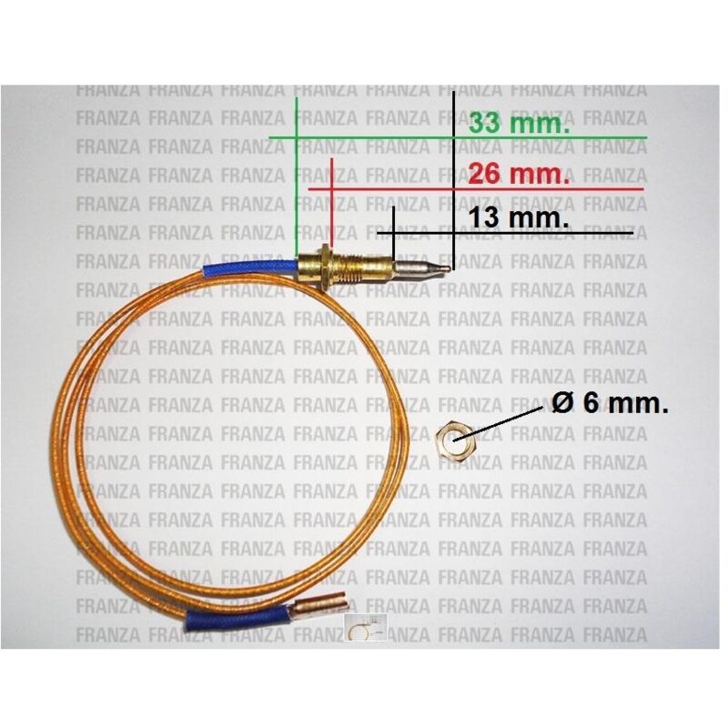 FRANKE - TERMOCOPPIA SICUREZZA GAS CUCINA 500 Mm ORIGINALE - Foto 13