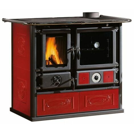 TERMOCUCINA LEGNA 11 KW ROSA DSA 4.0 BORDEAUX