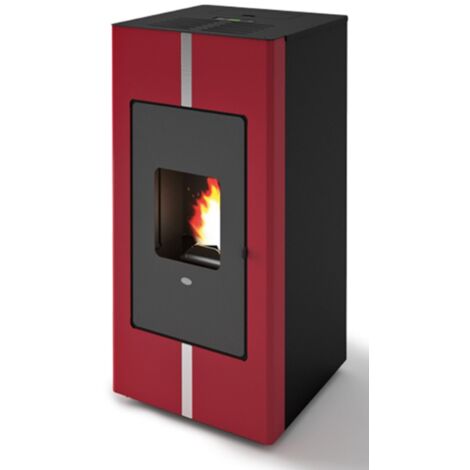 Termoestufa De Pellet Eva Calòr TOSCA 20 901638700 Acabado Rojo