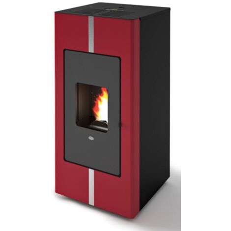 Termoestufa De Pellet Eva Calòr TOSCA 20 901638700 Acabado Rojo