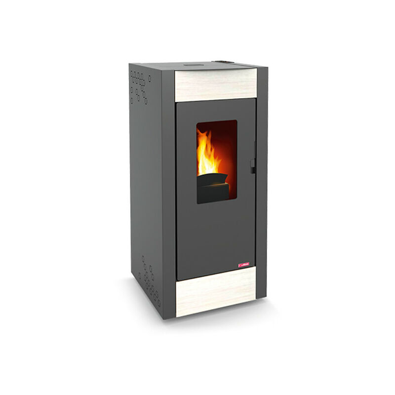 

Termoestufa de Pellet Lasian Onix basic 18 kw blanco travertino