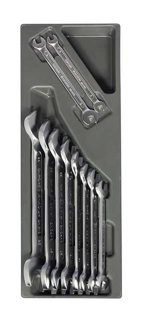 Image of Termoformato rigido completo di 10 chiavi a forchetta utensili Sogi