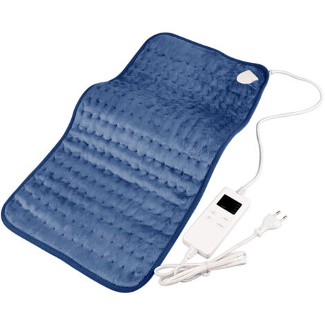Termoforo Elettrico, Coperta Riscaldante Lavabile 30×60 cm, 6 Livelli di Riscaldamento, Spegnimento Automatico in 90 Minuti, Disponibile su Schiena, Collo, Spalle, Vita e Altri