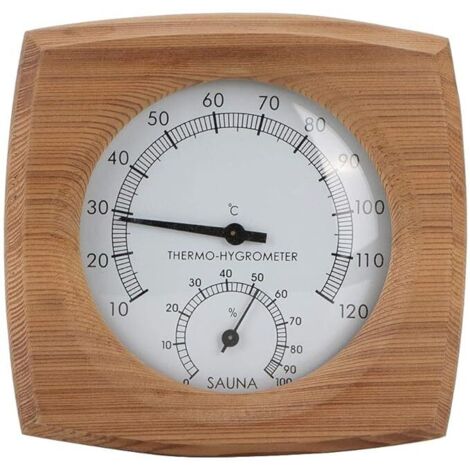 Termoigrometro in legno 2 in 1 Termometro Igrometro Hammam Sauna Fahrenheit Accessori