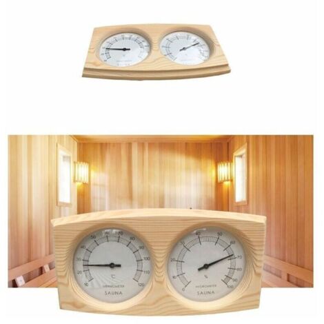 Termoigrometro per sauna Igrometro Termometro Accessori per sauna in legno Termometro per umidità per sauna da tavolo unico, di