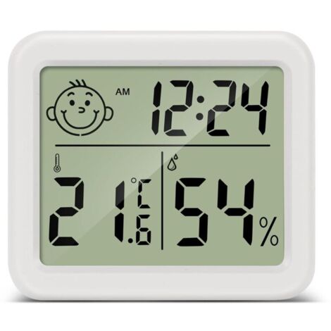 Termometre Maison LCD Thermomètre Hygromètre Interieur Numérique Température Humidité pour Salon entrepôt Chambre de bébé Vestiaire
