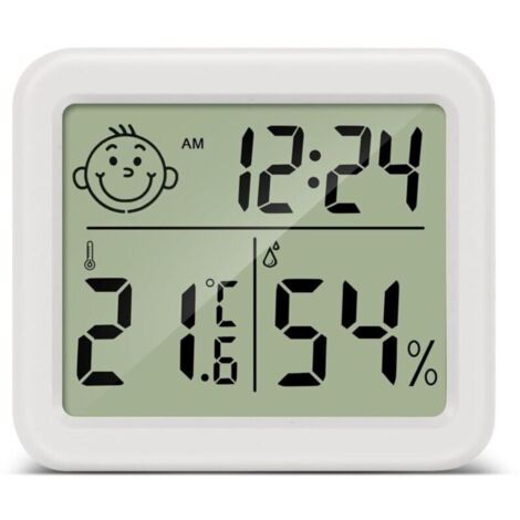 Termometre Maison LCD Thermomètre Hygromètre Interieur Numérique Température Humidité pour Salon entrepôt Chambre de bébé Vestiaire