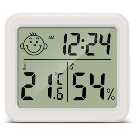 Termometre Maison LCD Thermomètre Hygromètre Interieur Numérique Température Humidité pour Salon entrepôt Chambre de bébé Vestiaire