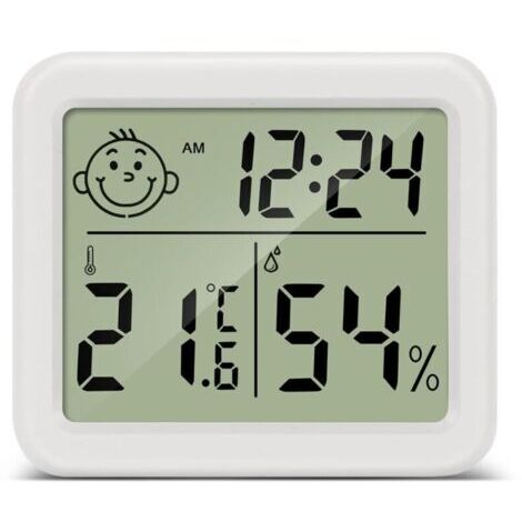 Termometre Maison Thermomètre Hygromètre Interieur Numérique Température Humidité pour Salon entrepôt Chambre de bébé Vestiaire