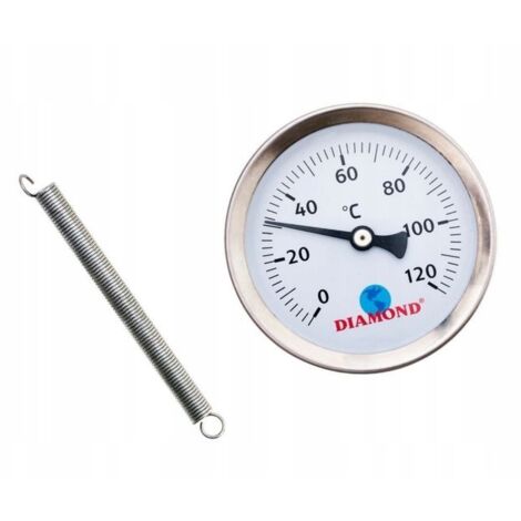 TERMOMETRO A CONTATTO BIMETALLICO 63 MM 0-120°C