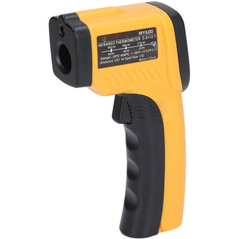 Termometro a infrarossi industriale, pistola termica digitale portatile con display LCD, da 50 a 600 ℃, MY600