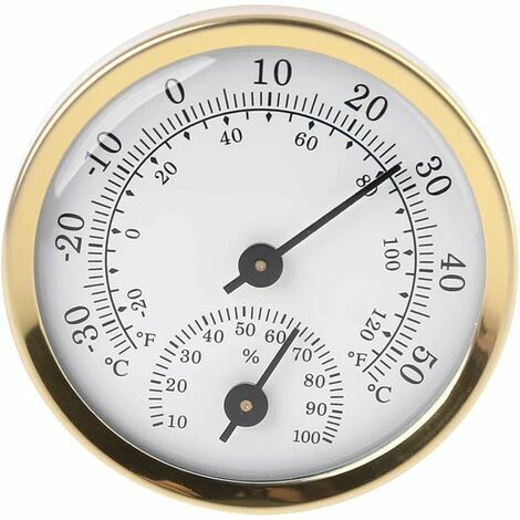 Termómetro analógico para interiores Higrómetro - Pantalla de temperatura de humedad DRIVE