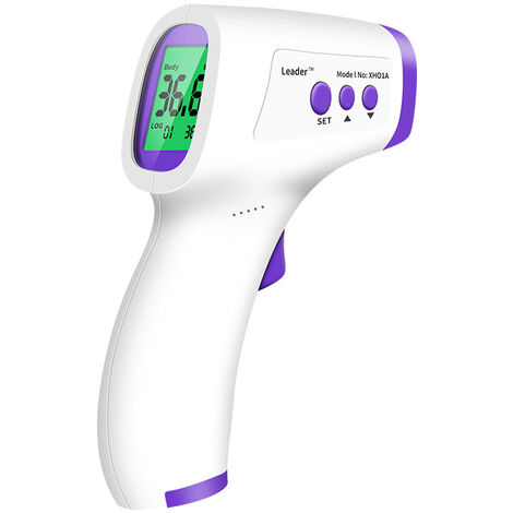 Termometro anteriore, termometro a infrarossi medico, termometro a contatto, schermo LCD, funzione di memoria, termometro per bambini, bebe, adulto
